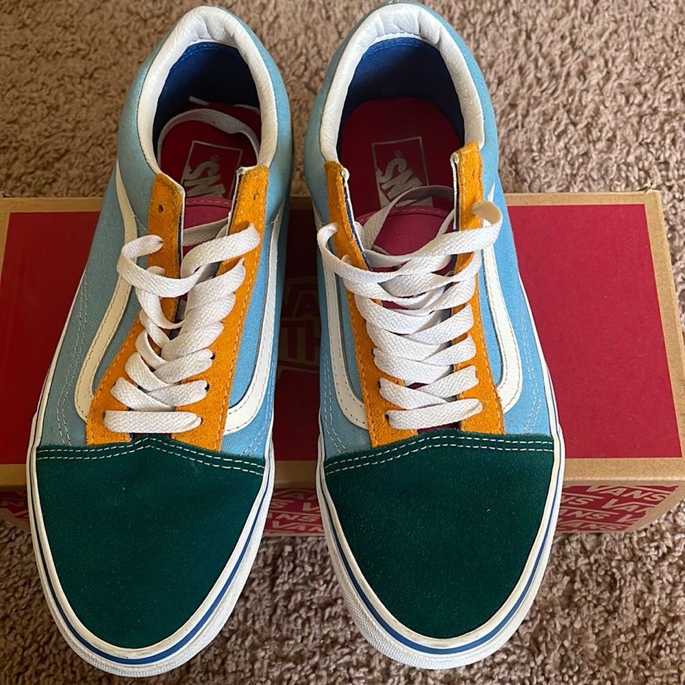 Color block old school vans